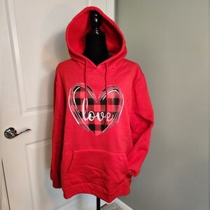 Red Heart Love Women's Hoodie
